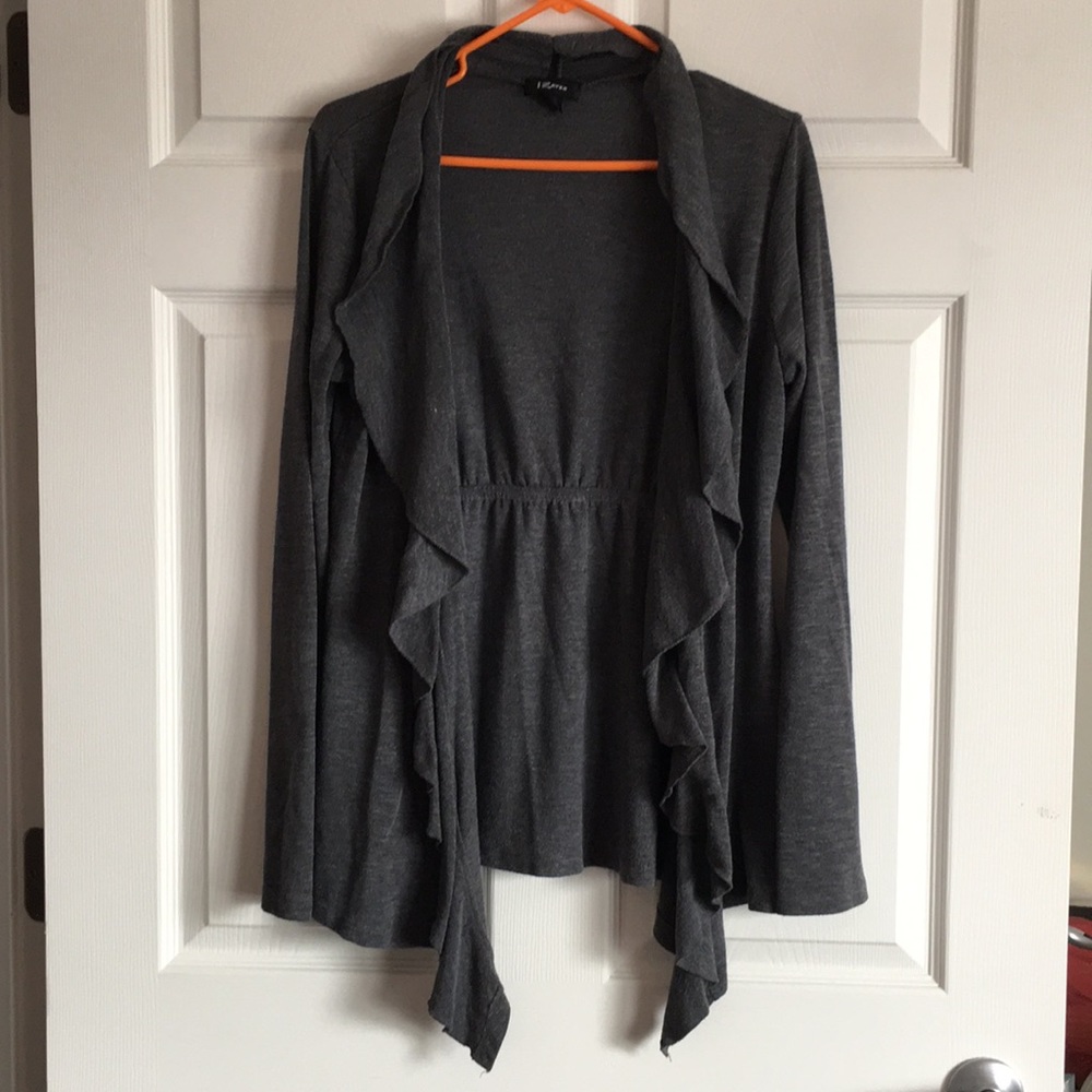 Gray iz Byer fly away cardigan